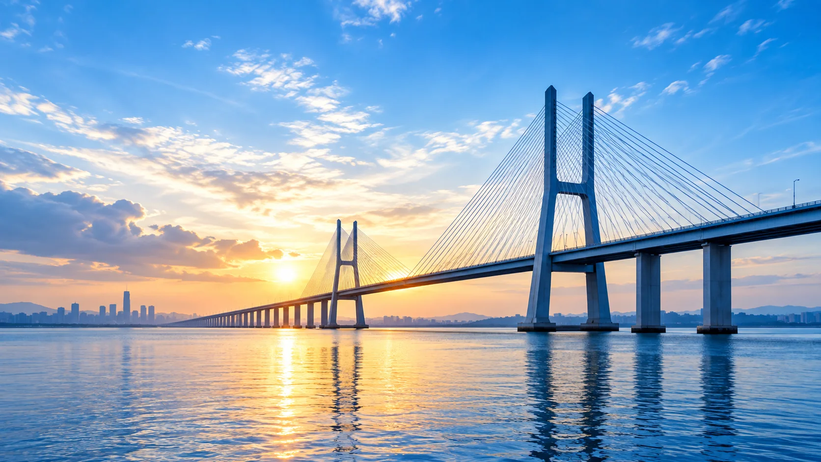 Bridge at sunrise